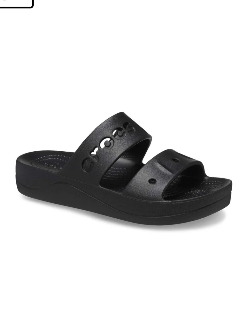 black Crocs Baya Platform Sandals womens size 9